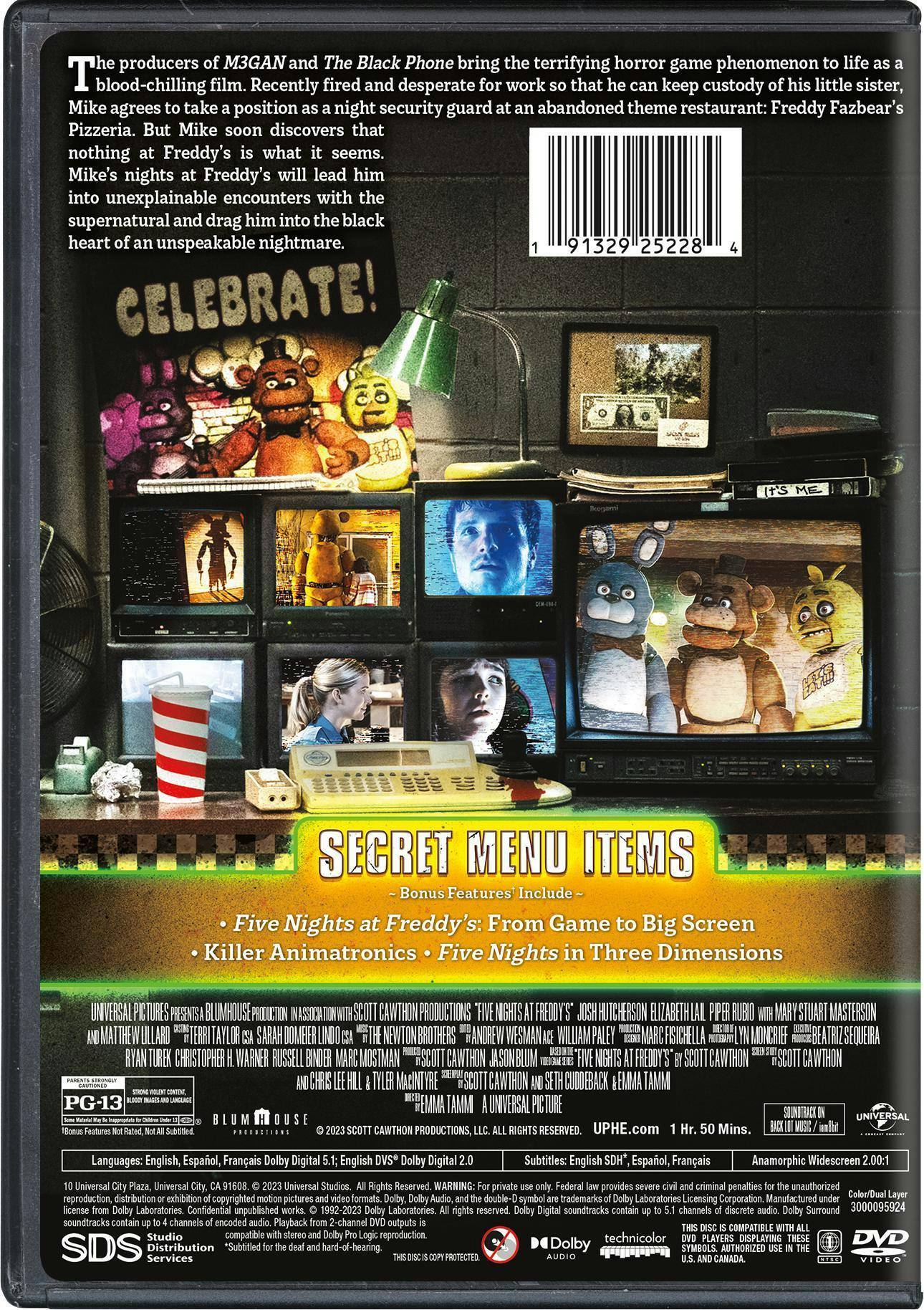 Back. Five Nights at Freddy's [DVD].