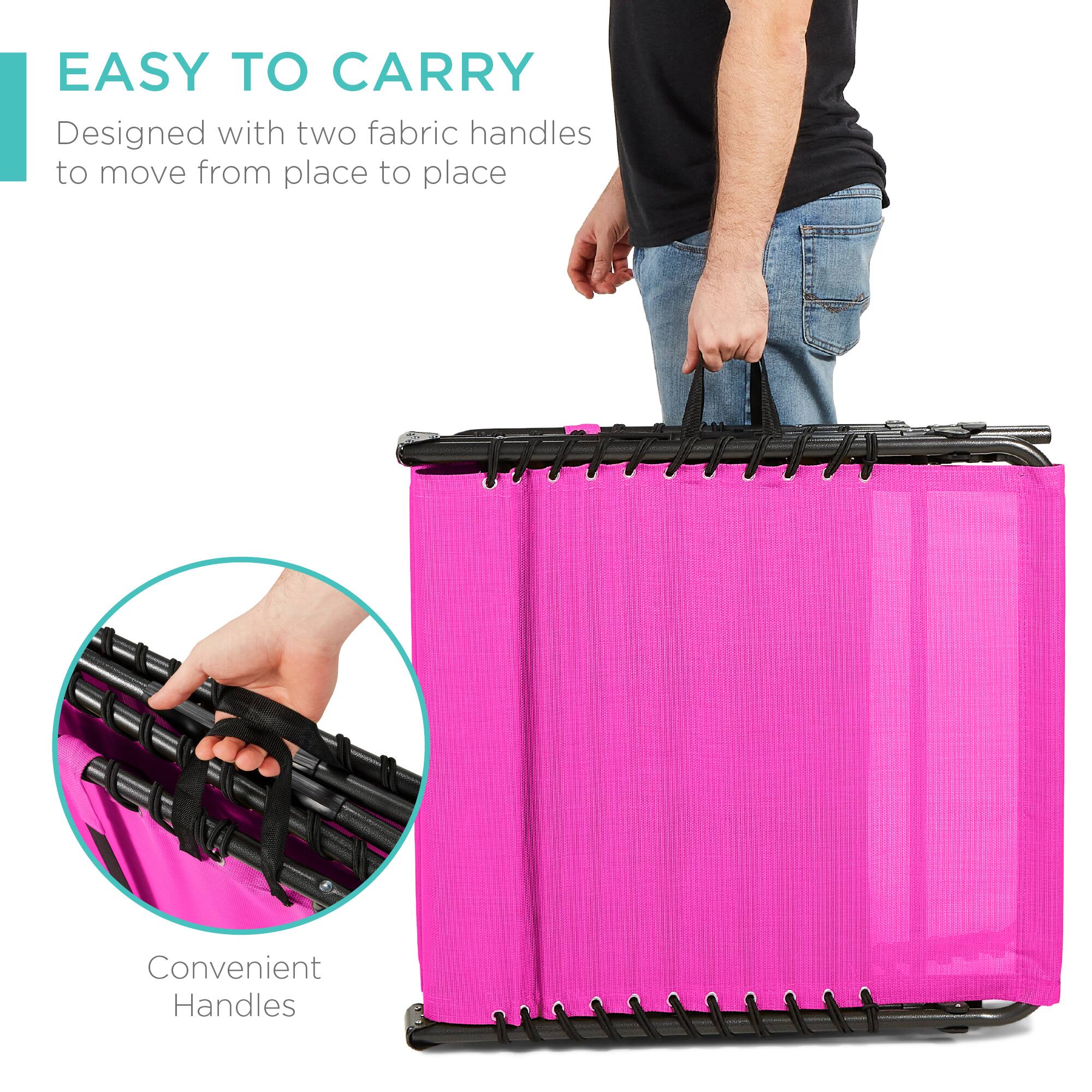 EASY TO CARRY  
Designed with two fabric handles to move from place to place  

Convenient Handles