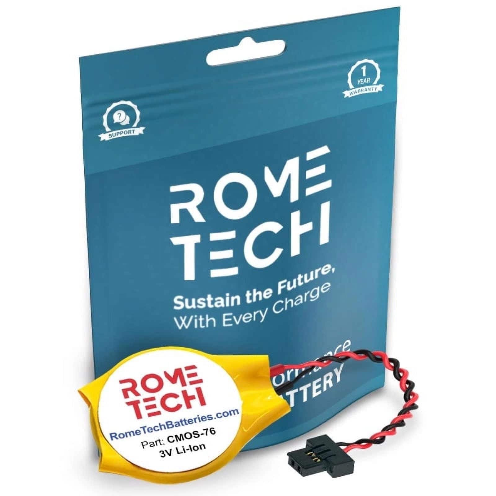 RomeTech - Replacement RTC CMOS Battery for HP (Part Number) L02772-001, 830764-001