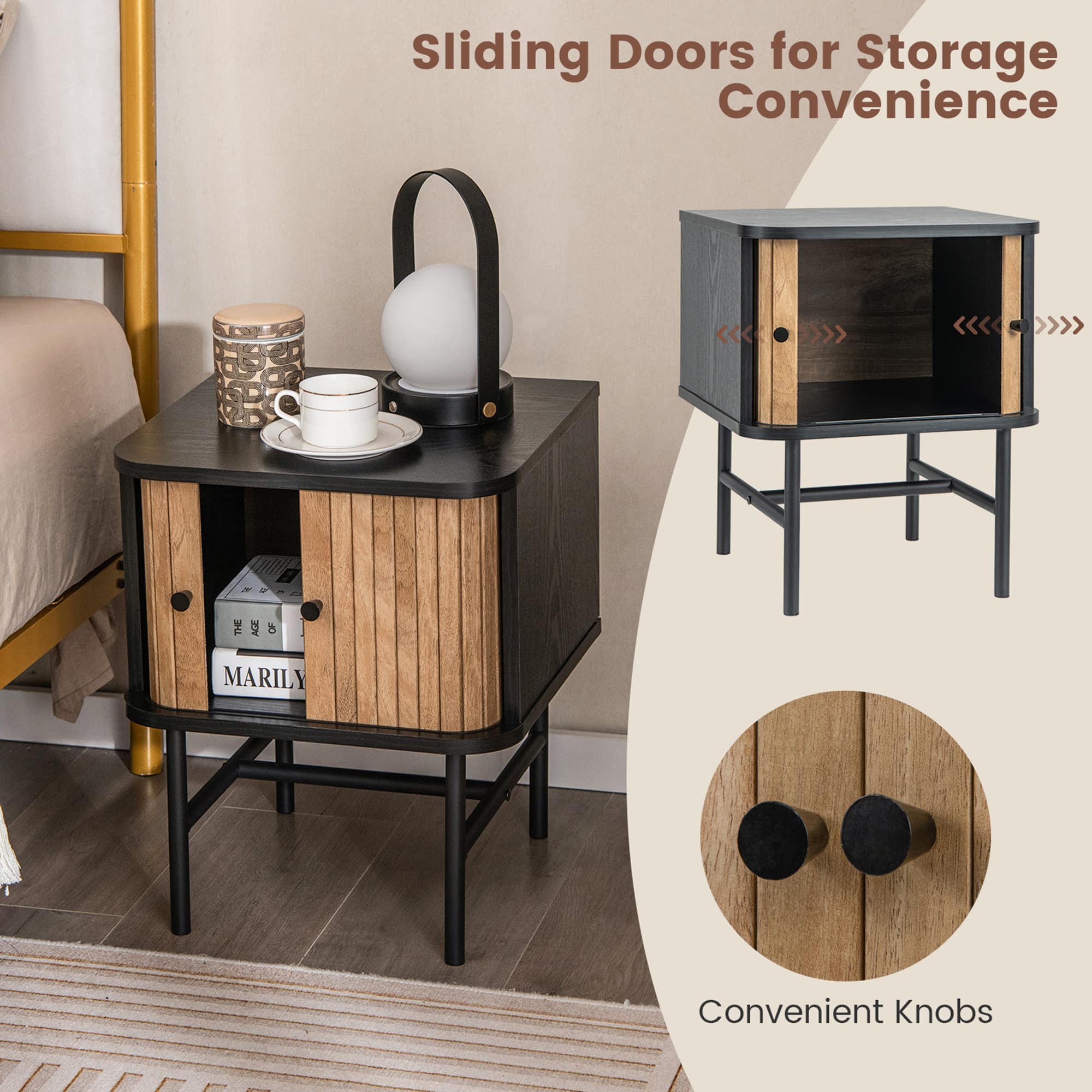 Sliding Doors for Storage Convenience: The 8 Age 8 Marily Convenient Knobs