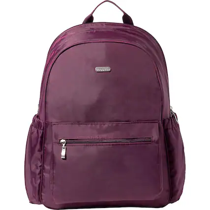 Front. Baggallini - Essential Laptop Backpack ELP817 - Mulberry.