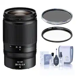 Bundle - Nikon - NIKKOR Z 28-75mm f/2.8 Lens, with Tiffen 67mm UV CPL Filters