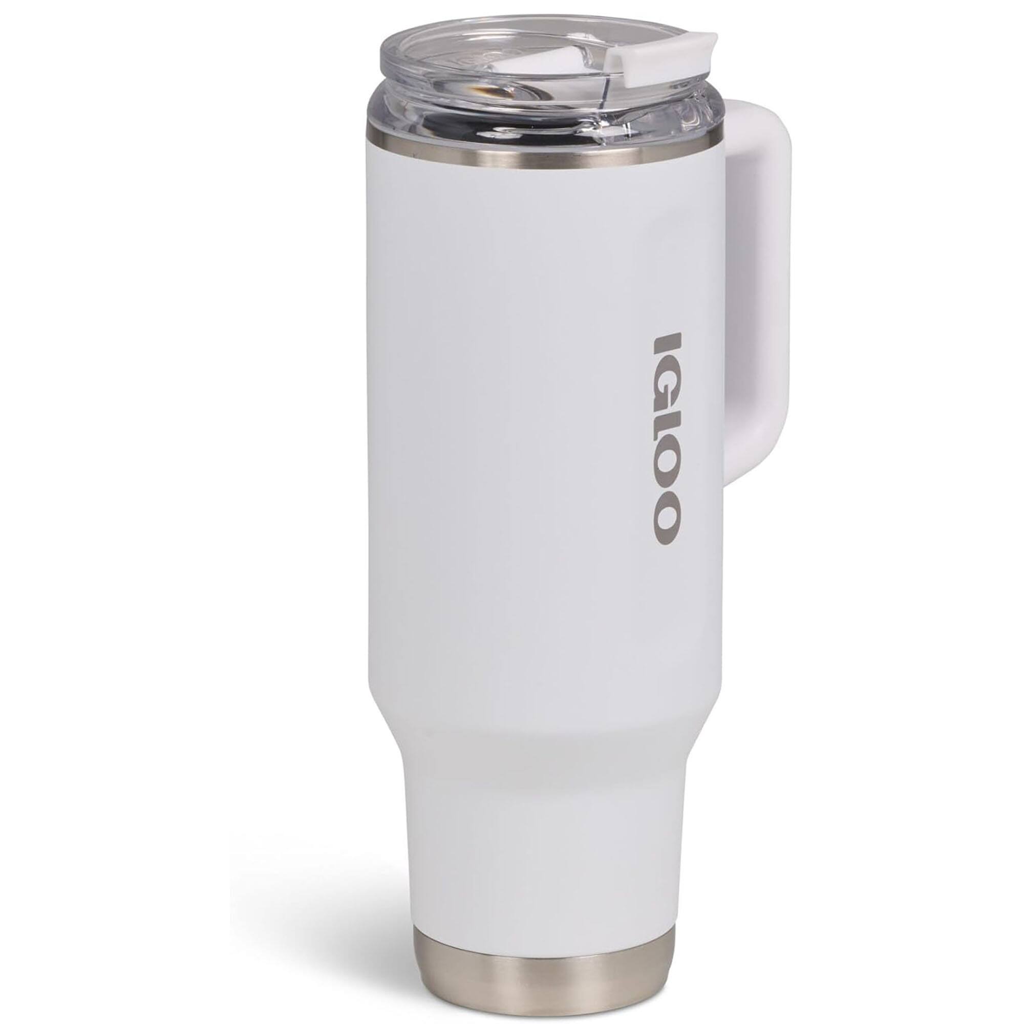 Alt View 2. Igloo - IGLOO 40 oz. Stainless Steel Travel Mug, White - White.