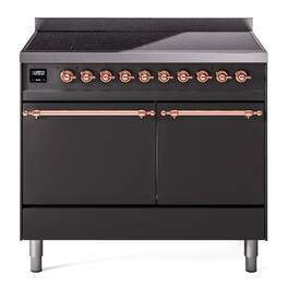 ILVE - Nostalgie II 40 inch Induction Range with 6 Induction Elements - Graphite Matte