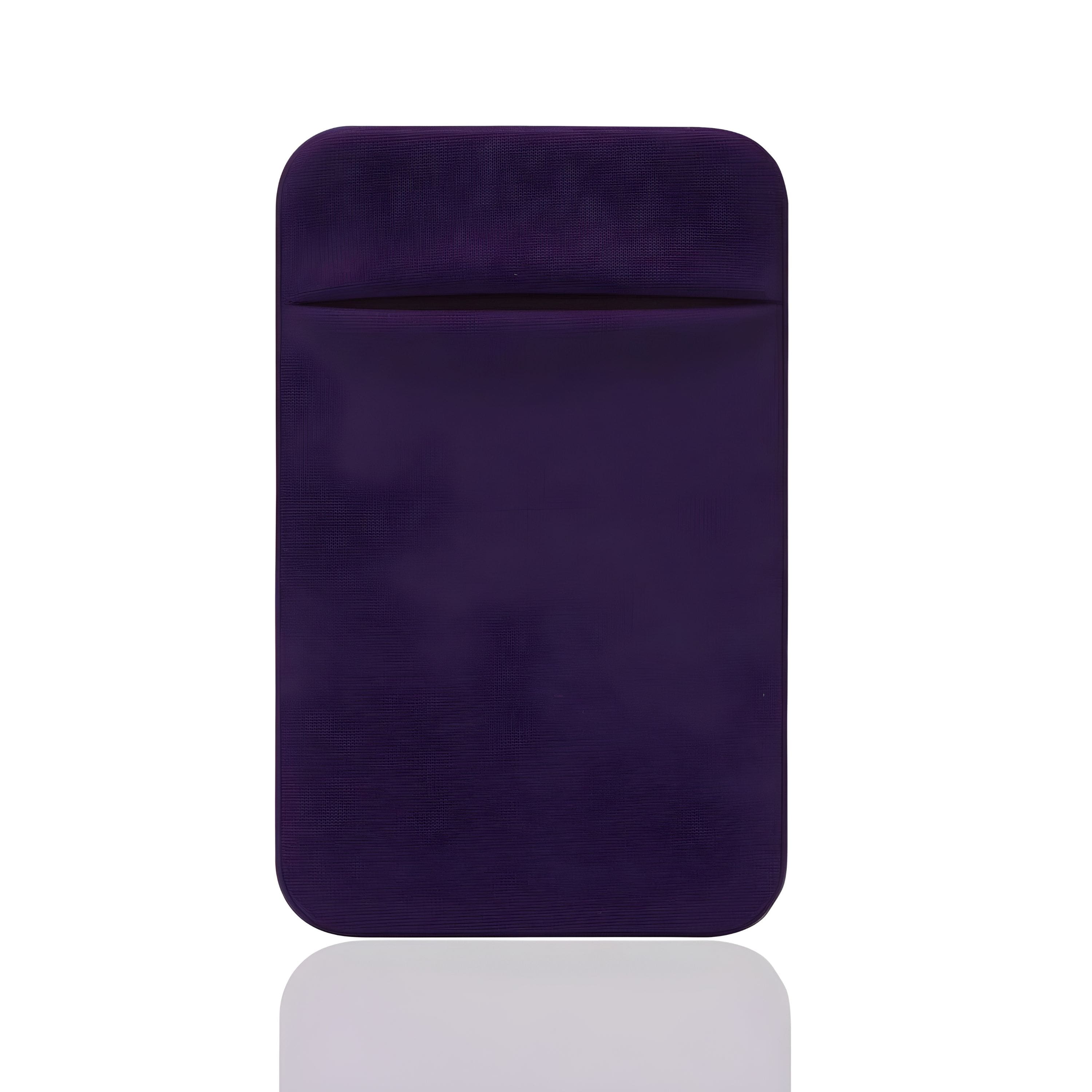 Front. Kitcheniva - Universal Adhesive Pocket Stick-On Wallet For Cell Phone Purple - Purple.