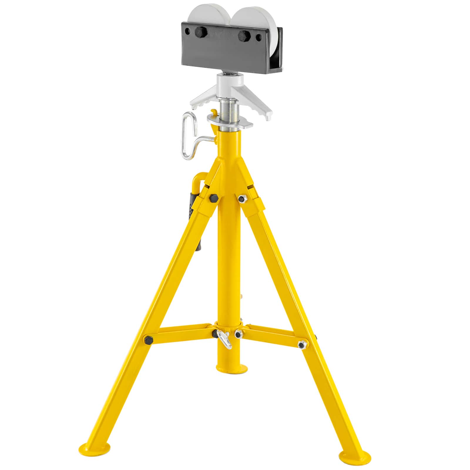 "VEVOR - Roller Pipe Stand for 1/8 in -12 in Pipes, 2500Lbs Capacity Pipe Stands with Adjustable Height 32""-55"" - Yellow" price history on PriceWatchPro