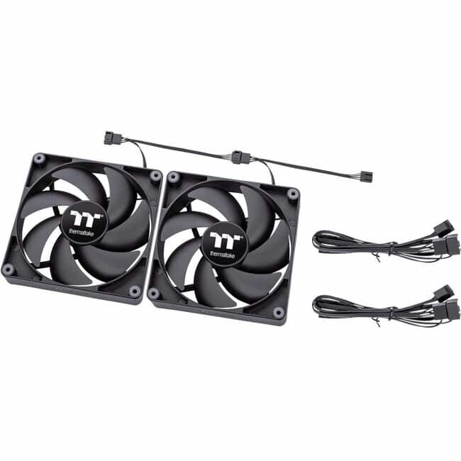 Thermaltake - CT140 PC Cooling Fan 2 Pk - Black