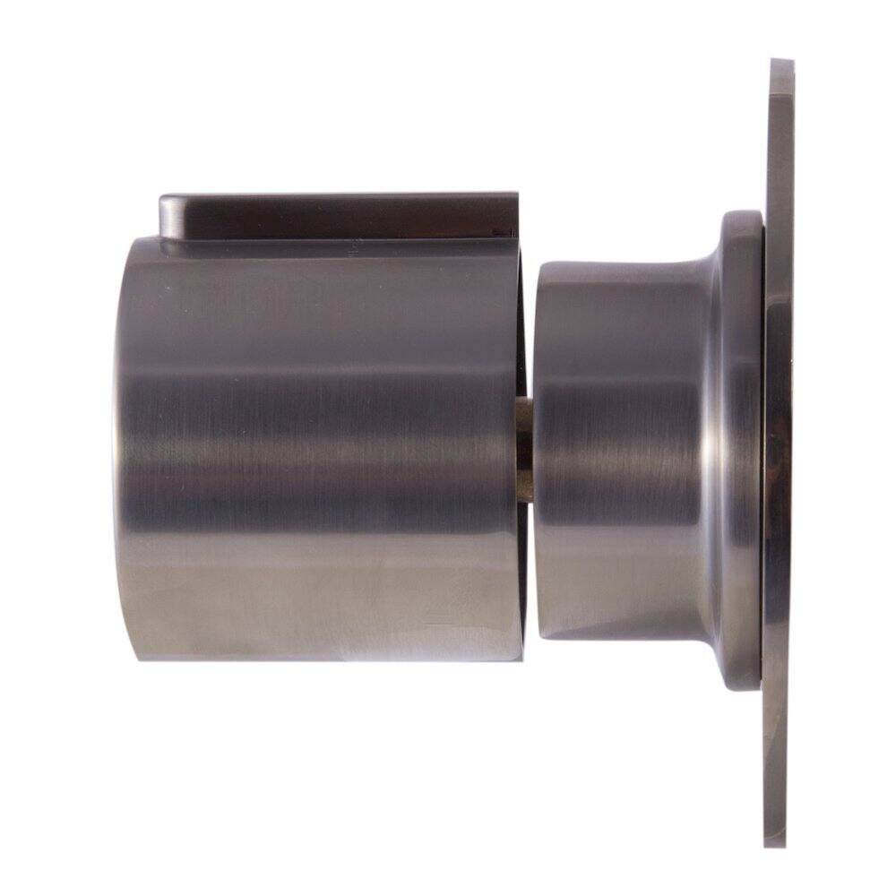 Back. Alfi - Brushed Nickel Modern Round 3 Way Shower Diverter - Brushed Nickel.