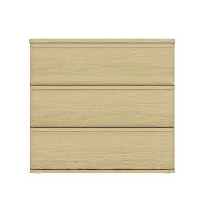 Front. Manhattan Comfort - Molly Modern 26" Nightstand - Natural Oak.