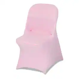 VEVOR - 50 Pcs Chair Covers, Polyester Spandex Chair Cover, Stretch Slipcovers for Wedding Party Dining Banquet - Pink