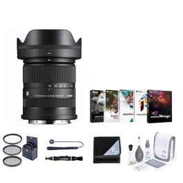 Bundle - Sigma - 18-50mm f/2.8 DC DN Contemporary Lens for Sony E w/PC Software Acc