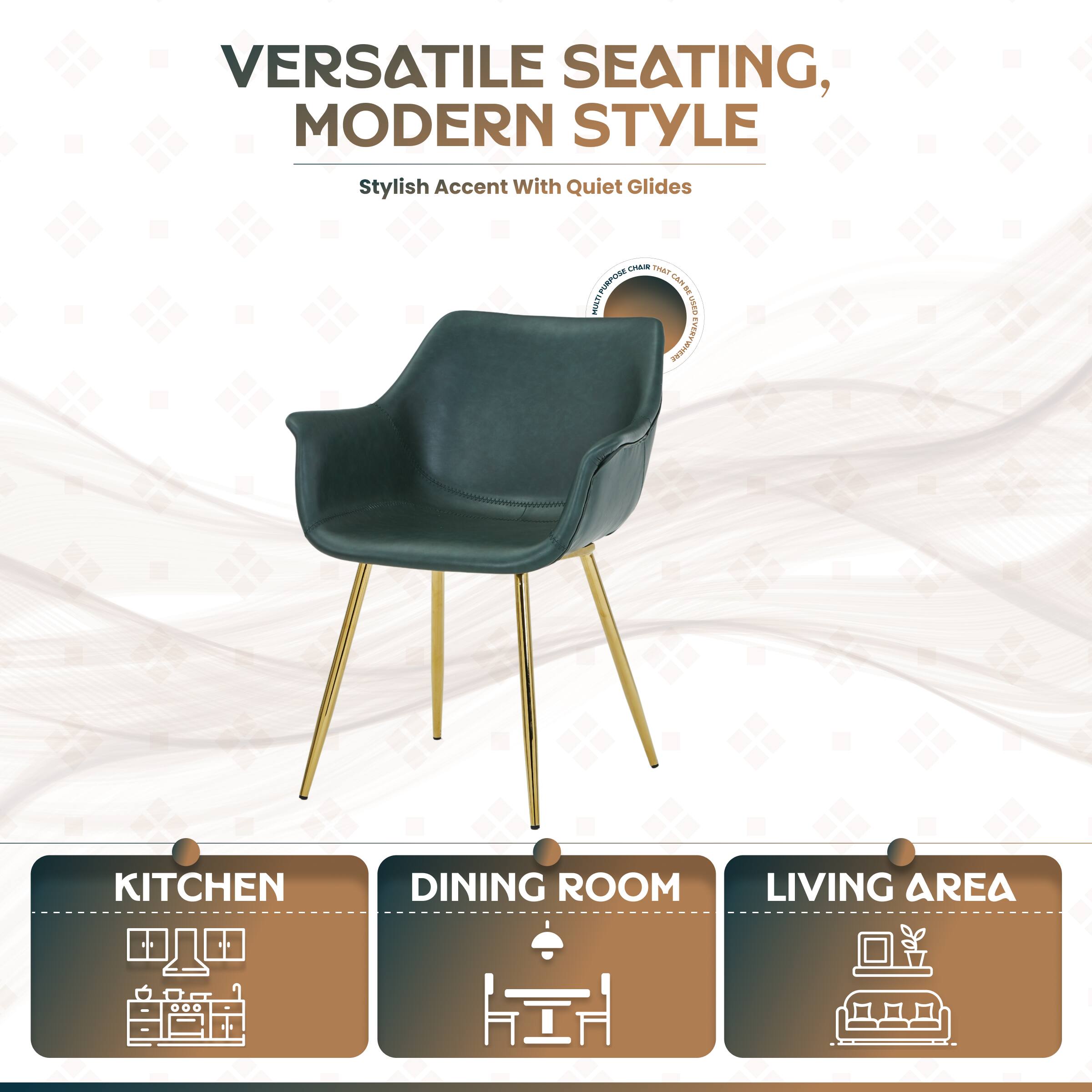 VERSATILE SEATING, MODERN STYLE  
Stylish Accent with Quiet Glides  

PAN THA? PURPOSE CAN 1 HAN susn Creatas ANA aS KITCHEN DINING ROOM LIVING AREA