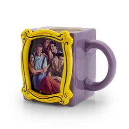 Silver Buffalo - Friends Personalized Coffee Mug | Display Your Own Photo In Frame | 20 Ounces - Purple