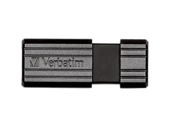 Front. Verbatim - Verbatim Store 'n' Go 49062 8 GB USB Flash Drive - Black - Black.