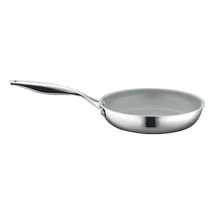 Front. NutriChef - NutriChefKitchen Hollowed Cast Handles - Works w/ Model NCSSX45 9.5'' Large Fry Pan - PFOA/PFOS Free Stainless Steel.
