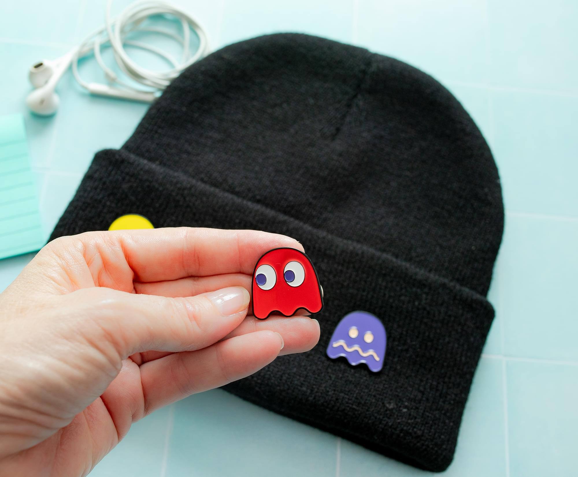 Alt View 4. Toynk - PAC-MAN Classic Characters 4-Piece Enamel Pin Set | Toynk Exclusive - Multi-Color.