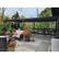 Angle. PURPLE LEAF - Louvered Pergola Outdoor Gray Aluminum Pergola with Adjustable Roof for Deck Backyard Garden Hardtop Gazebo - 12' X 20'.