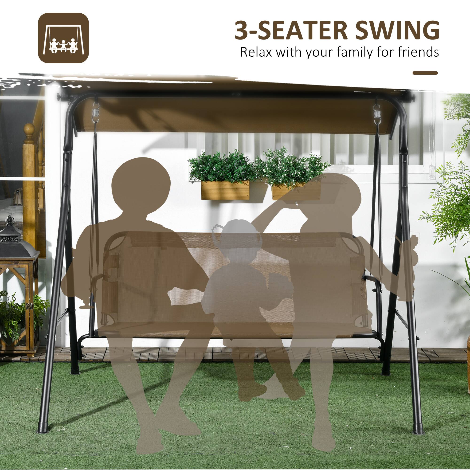 3-SEATER SWING
Relax with your family for friends