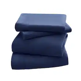 Gracie Mills - Seraphina Anti-Pill Micro Fleece Sheet Set with 3M Scotchgard treatment - Navy