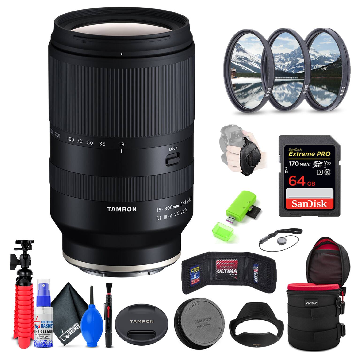 PROOPTIC  
PRO  
OPTIC  
200 100 70 50  
35  
18  
LOCK  
SanDisk Extreme PRO 170 MB/s' V30 I  
TAMRON  
18-300mm F/3.5-6.3 VC VXD Di III-A  
64 GB SanDisk  
ULTIMA  
ELECTRONIC BASE KIT - - Kockal CLEANER - - Qually - Totas LIP BASKET - - Jamin!  
TAMRON  
COPEN TAMRON CANON AM  
TERBOO  
VIVITAR