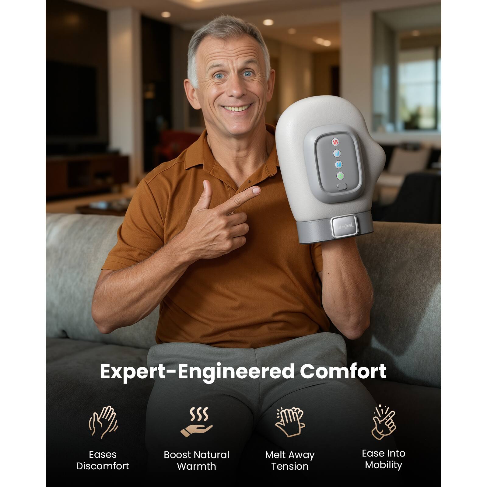 Expert-Engineered Comfort

- Eases Discomfort
- Boost Natural Warmth
- Melt Away Tension
- Ease Into Mobility
