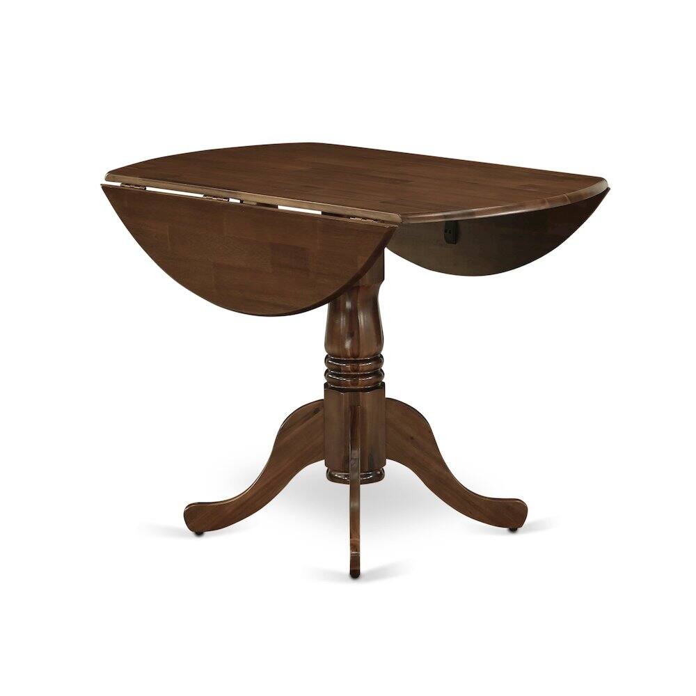 Back. East West Furniture - 5 Piece Dining Room Furniture Set - Antique Walnut.