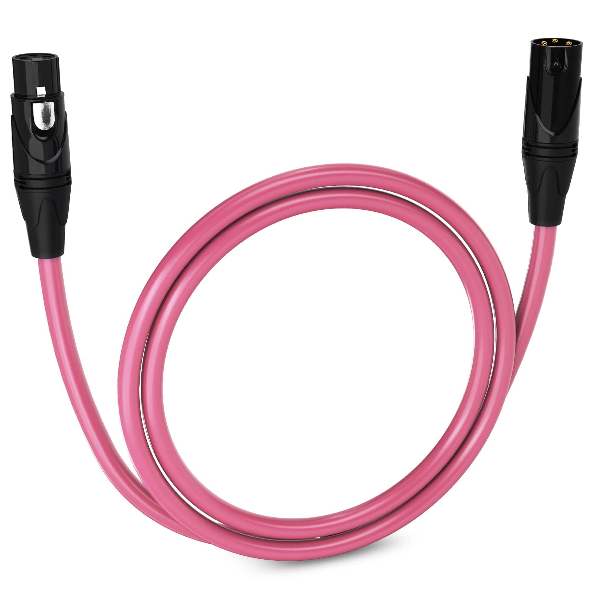 Lyxpro - 3 ft Balanced XLR Cable, Male to Female, 3 Pin Microphone Cable - Pink