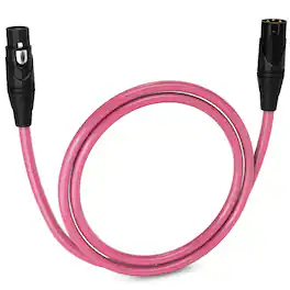 Lyxpro - 3 ft Balanced XLR Cable, Male to Female, 3 Pin Microphone Cable - Pink