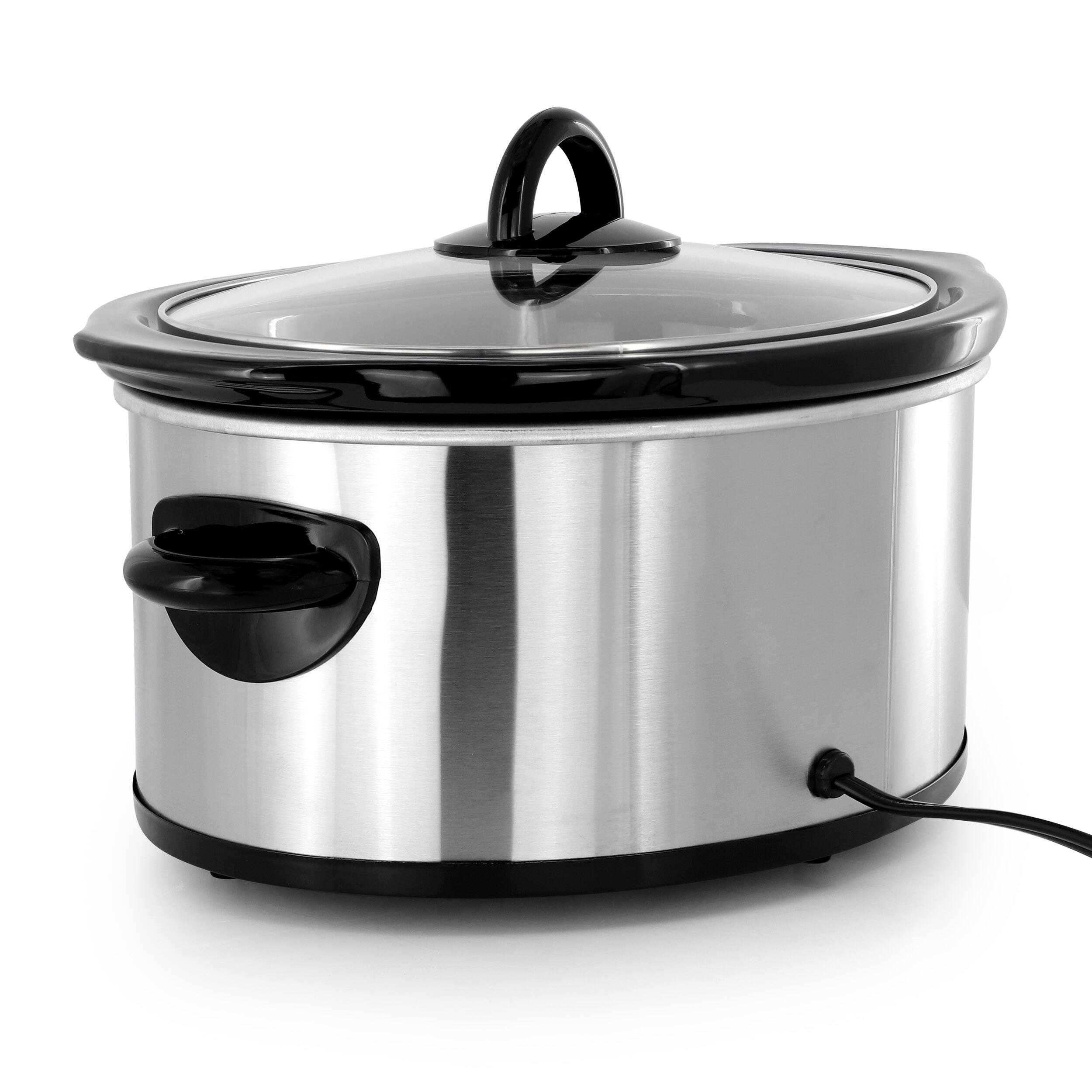 Alt View 2. Better Chef - 3-Quart Slow Cooker with Removable Crock - Silver.