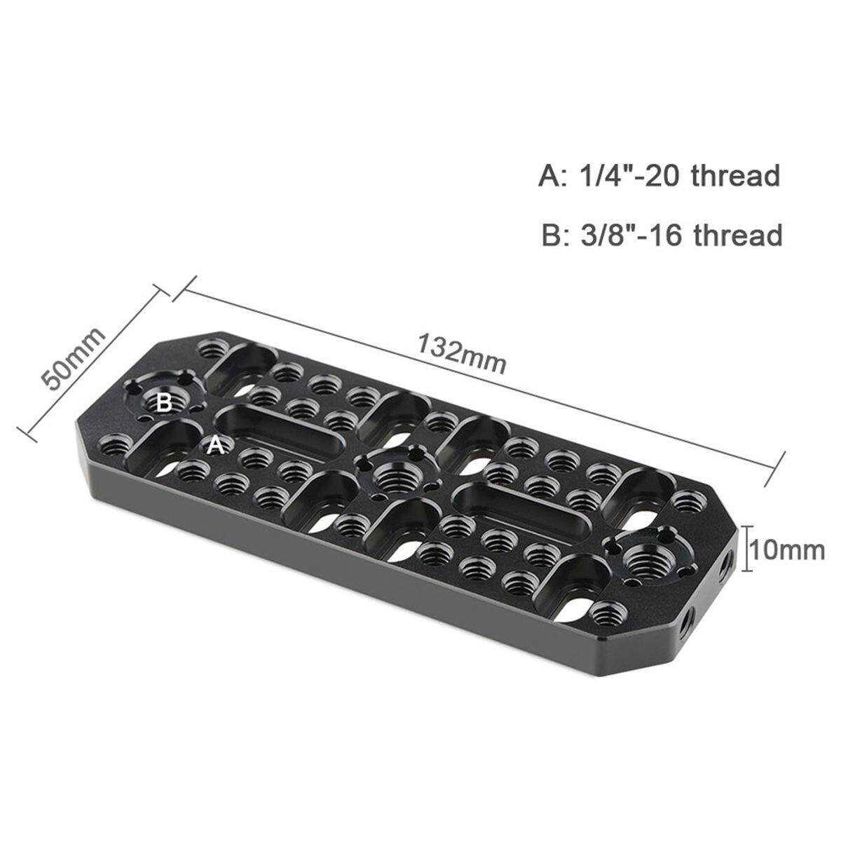A: 1/4"-20 thread  
50mm  
B: 3/8"-16 thread  
132mm  
10mm