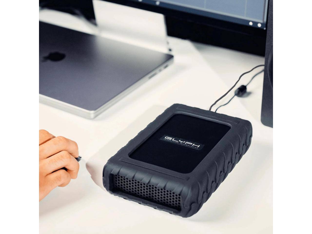 Alt View 8. Glyph - Glyph Technologies 24TB Blackbox PRO USB 3.2 Gen 2 External Hard Drive - BBPR24000ENT - Black.