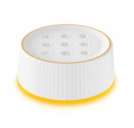 FINEAK - Portable Sound Machine & Night Light for Baby, Adults, and Travel - White