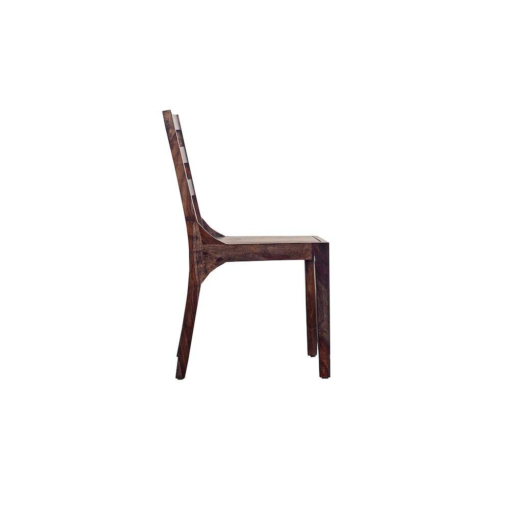 Alt View 5. Porter Designs - Fall River Solid Sheesham Wood Dining Chair - Brown.