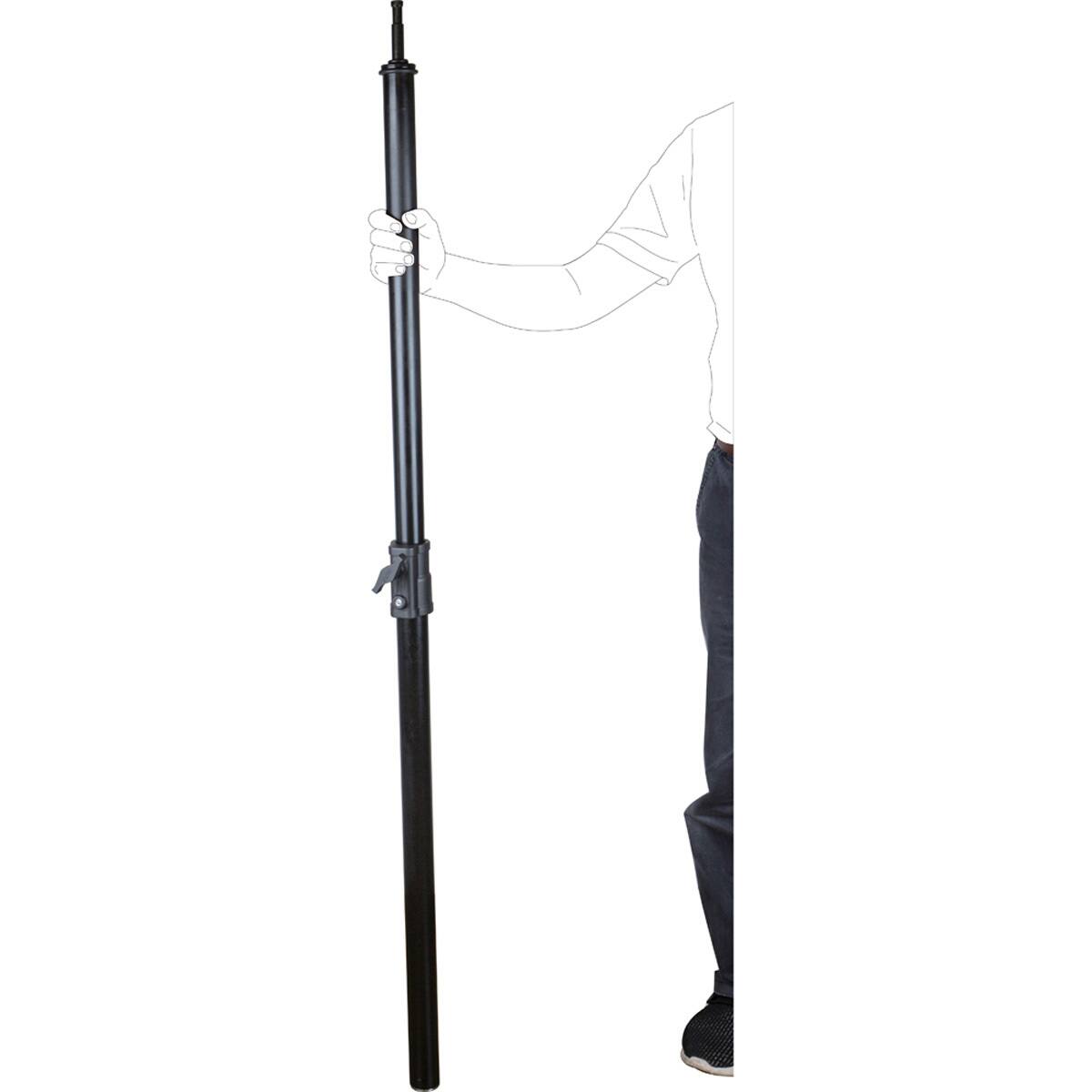 Alt View 6. Kupo - Kupo 2-Section Steadicam Stand with 8" Pneumatic Wheel Set, Black.
