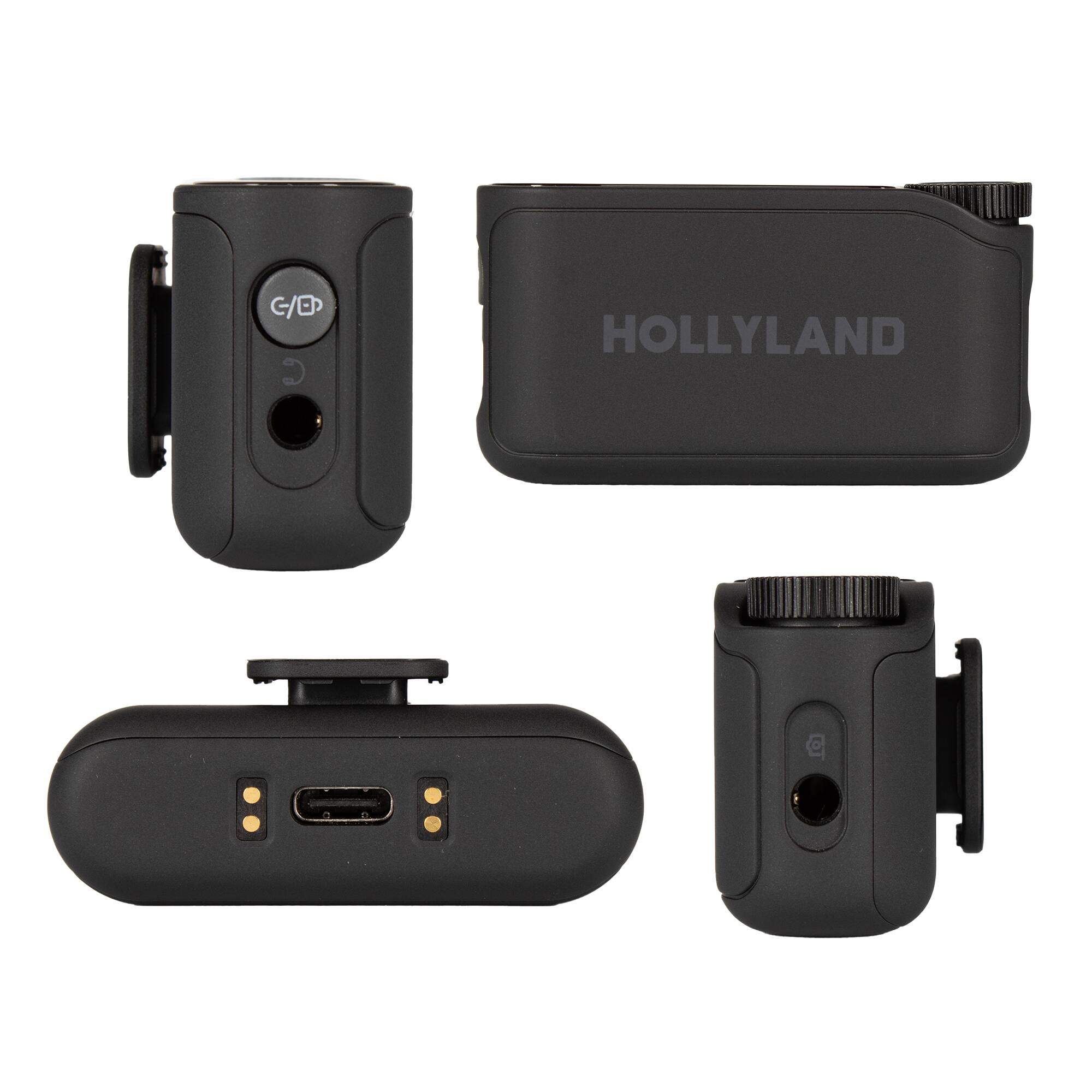 HOLLYLAND Lark MAX 2 Wireless Microphone Combo (Space Gray) Space