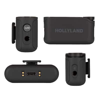 HOLLYLAND Lark MAX 2 Wireless Microphone Combo (Space Gray) Space HOLLYLAND Lark MAX 2 Wireless Microphone Combo (Space Gray) Space