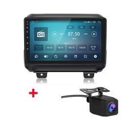 Junsun - Backup Camera 4+64G 8Core Android15 carplay Car Stereo Radio GPS Navi WIFI RDS DSP SWC BT FM For Jeep Wrangler 2018-2021 - Black