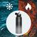 Alt View 12. Buzio - 40oz Insulated Water Bottle with Straw Lid and Spout Lid - Black & Gray.