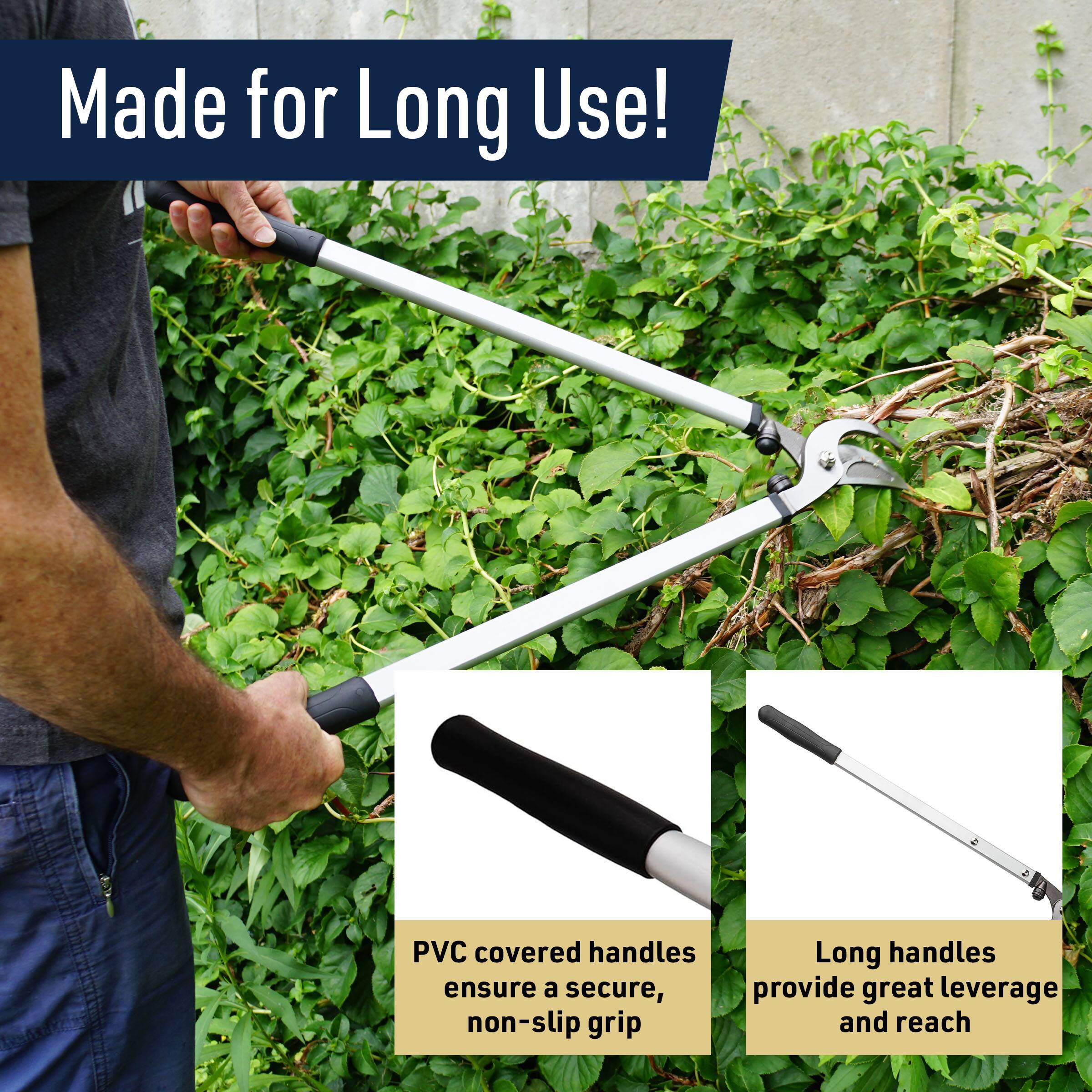 Made for Long Use!

PVC covered handles ensure a secure, non-slip grip

Long handles provide great leverage and reach