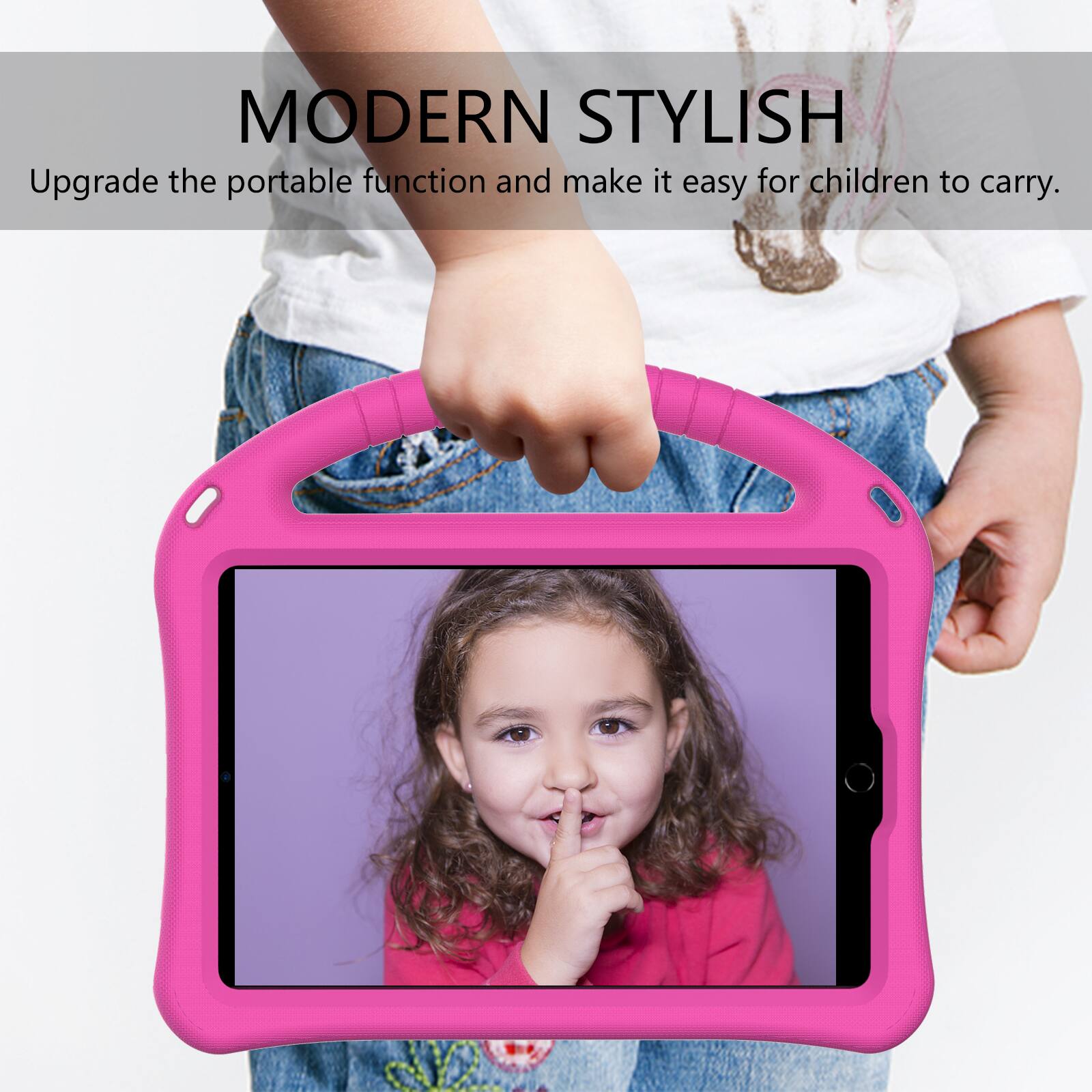 MODERN STYLISH  
Upgrade the portable function and make it easy for children to carry.