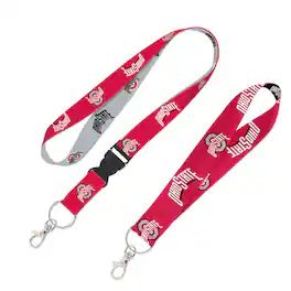 WinCraft - Ohio State Buckeyes 2-Pack Lanyard with Detachable Buckle & Key Strap Set - Multicolor