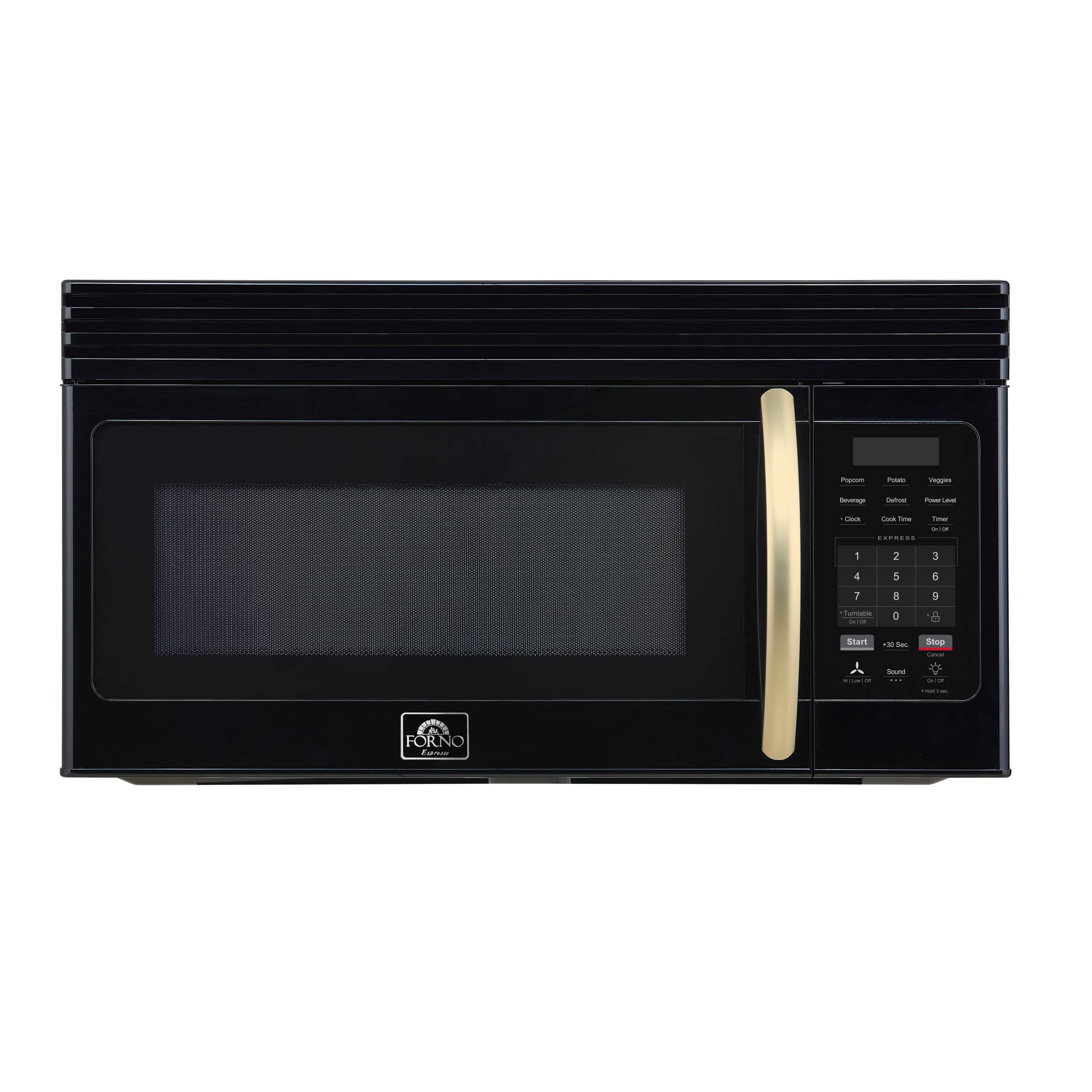 Forno Appliances - Scalo 1.6 Cu. Ft. Over-the-Range Microwave with Sensor Cooking and Auto-Defrost - Black - Front_Zoom