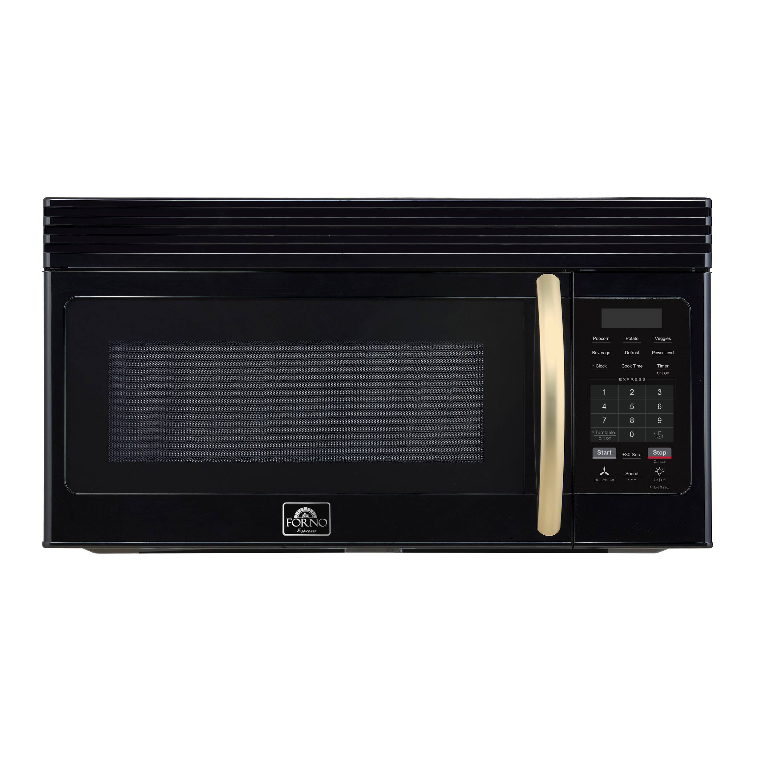 Forno Appliances - Scalo 1.6 Cu. Ft. Over-the-Range Microwave with Sensor Cooking and Auto-Defrost - Black