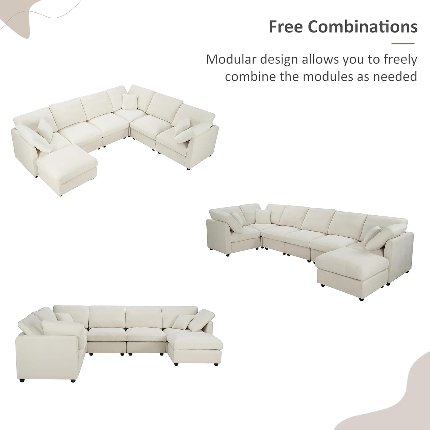 Free Combinations

Modular design allows you to freely combine the modules as needed