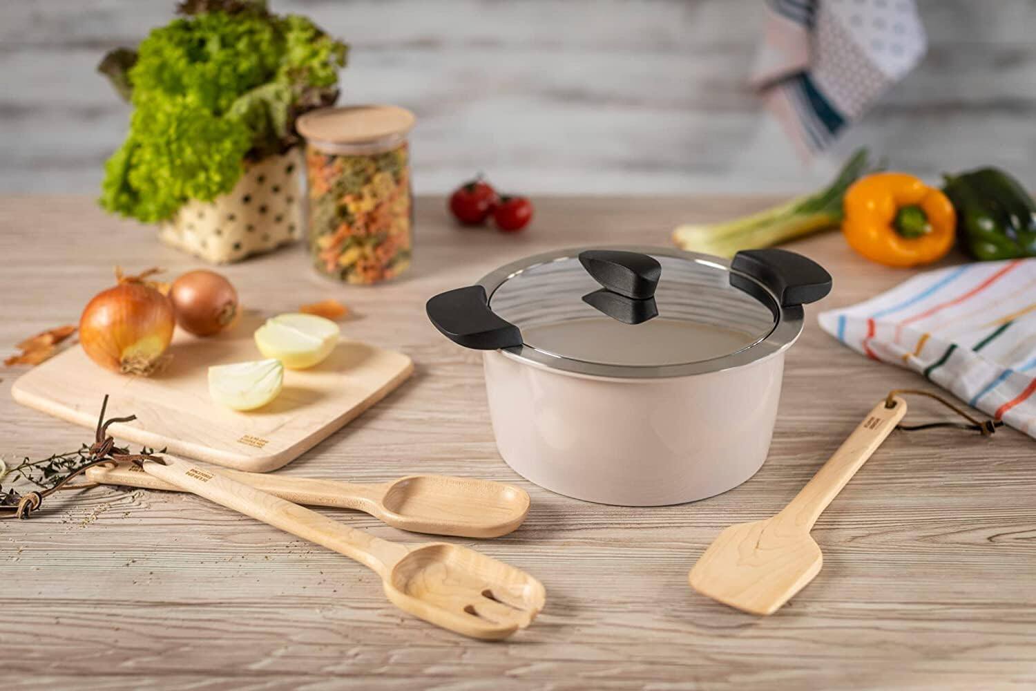 Alt View 1. Kuhn Rikon - Hotpan Stainless Steel Cooking Pot with Insulated Bowl, 3.2-Quart, Sand - Sand.