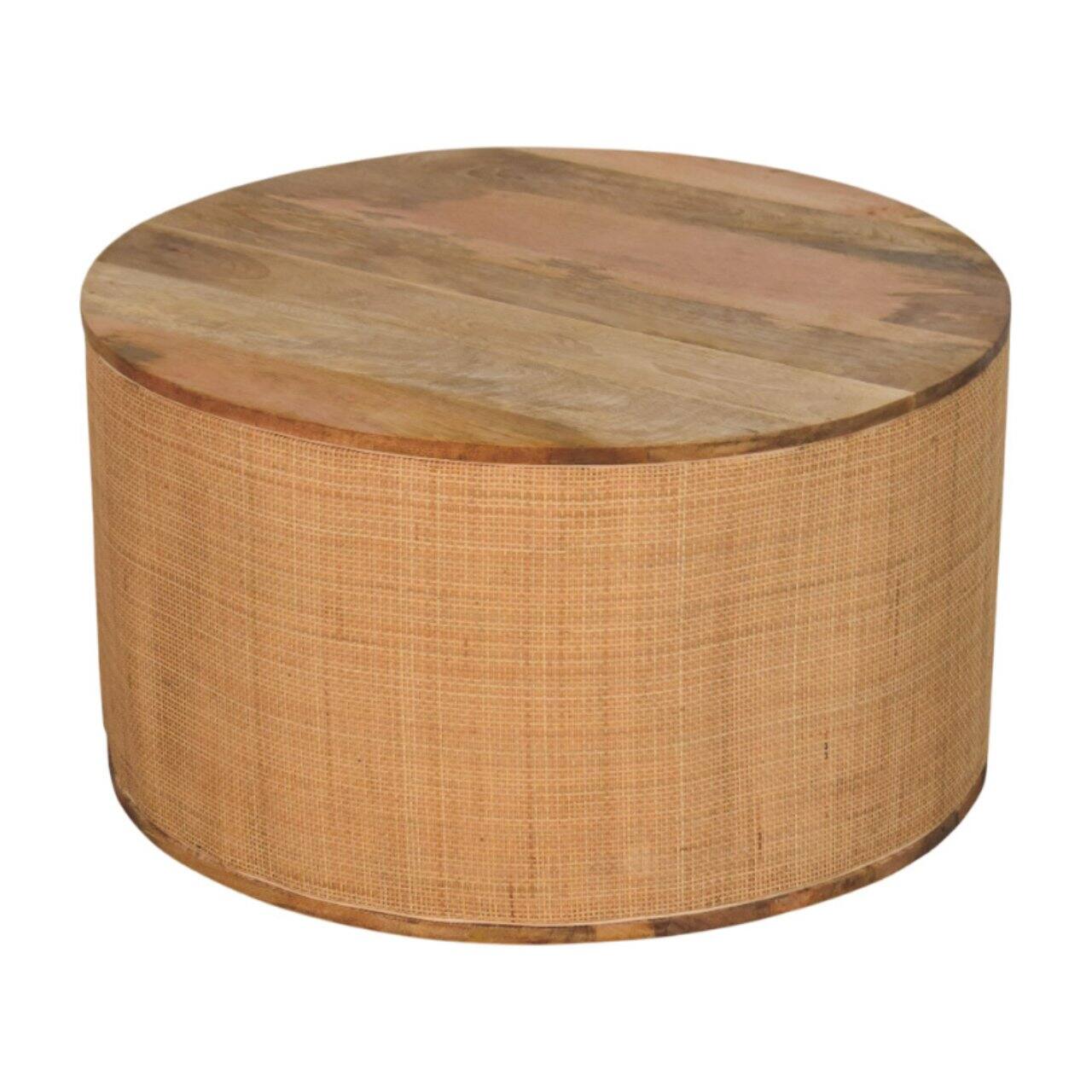 Angle. Artisan Furniture - Artisan Furniture Solid Wood Larissa Round Coffee Table - Brown.