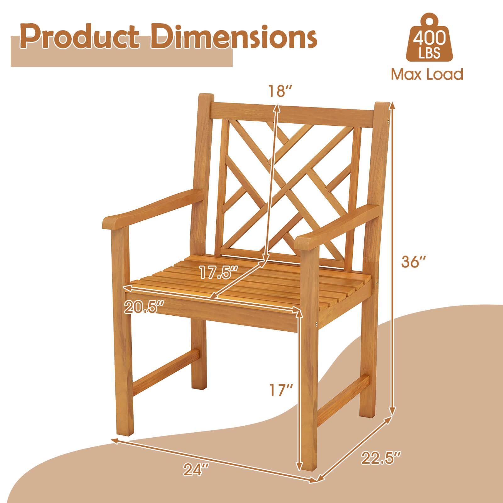 Product Dimensions  
18" x 17.5" x 20.5" x 17" x 24" x 22.5" x 36"  
Max Load: 400 LBS