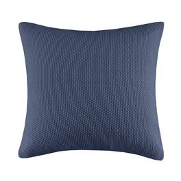 Gracie Mills - Lessie Solid Acrylic Knit Euro Pillow Cover - Indigo