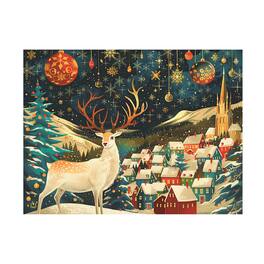 Trademark Fine Art - Michael David Ward Christmas Village Canvas Art - 18x24 - Multicolor