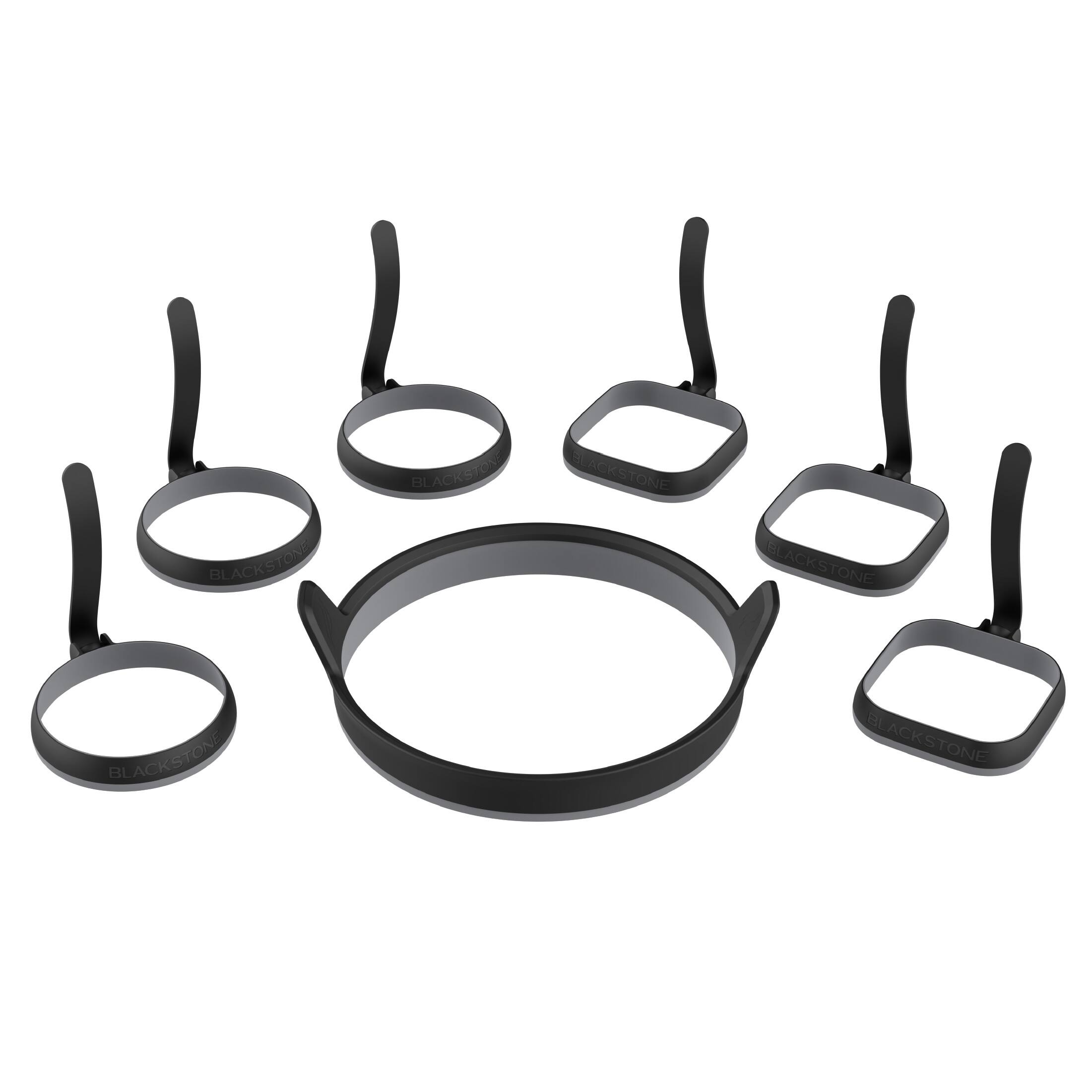 Blackstone - 7-Piece Egg and Omelet Ring Kit - Silver